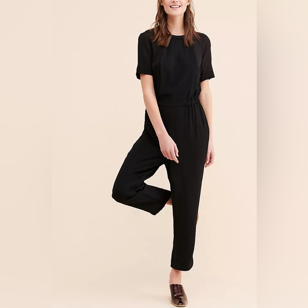Anthropologie Cartonnier Classic Black Jumpsuit